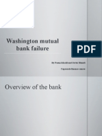 Washington Mutual Bank Failure: by Faouzi Khalil and Javier Biondi Coprorate Finance Course