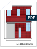 Plano de Elevacion Vivienda