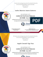 Certificados Talleres Políticas Públicas CLIAS FEMM ALL OUT