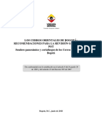 Los Cerros Orientales de Bogota Recomendaciones para La Revision General Del POT VF (29 Jun 18)