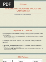 Lesson 1 Java Web Fundamentals