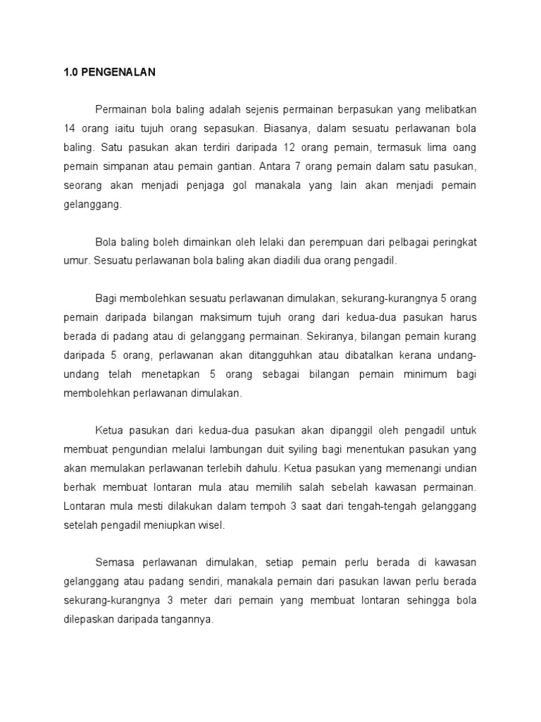 Pengenalan Bola Baling Pdf