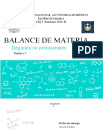 MEG Dilución Balance Materia