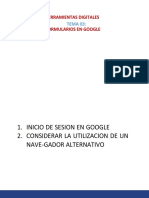 Tema 03 - Formularios en Google - Resumen