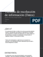 Clase 5 Tecnicas de Recoleccion de Informacion Datos