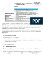PRT-SST-001 Protocolo de Bioseguridad