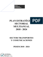 Plan Estratégico Sectorial Multianual 2018 - 2024