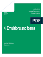 CHEM-E2150 - 4 - Emulsions and foams-FINAL