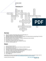 Across: 56. Crossword - PERSONALITY