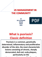 Psoriasis Management in The Community: BY DR U.B.Buhari Gpwer FRCGP MHA