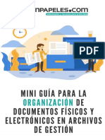 Miniguía Organización Documentos de Gestión - Importantísimo