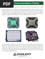 Digilent Instrumentation Family: Professional Electronics, Without The Constraints of A Lab