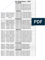 Horarios AENS 2021