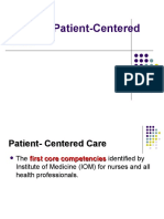 Week 10 Patient Centered Care