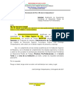 Modelo de Solicitud EFSRT (Practicas Pre-Profesionales)