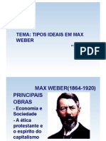 Os tipos ideais em Max Weber e a racionalização da ação social