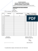 Form peminjaman alat gelas tambahan