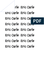 Eric Carle Book Scripts and Clipart