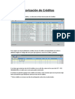 Autorizar múltiples créditos en un solo paso