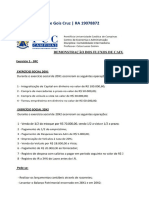 5 Exercícios Demonstração Dos Fluxos de Caixa Contab Intermediaria Excel