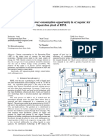 Optimization of Power Consumption Opportunity in Cryogenic Air Separation Plant at RINL