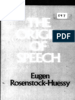 Origins of Speech - Eugen Rosenstock