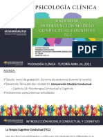 Terapia Cognitivo Conductual: Principios y Métodos de Intervención