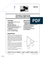 Features Applications: SBOS160