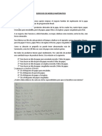 Ejercicios de Modelo Matematico