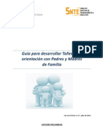 Guía para Desarrollar Talleres de Orientación Con Padres y Madres de Familia