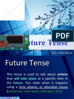 Future Tense: Msc. Julio Reyes