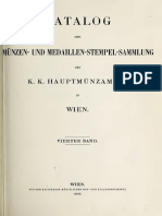 Katalog Der Munzen Und Medaillen Stempel Sammlung Des K K Hauptmunzamtes in Wien BD IV