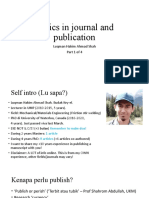 Basics of Journal and Publication (1of4)