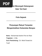 Folio Sejarah Kemerdekaan
