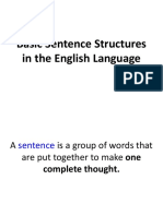 Basic Sentence Structures
