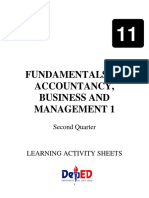 Fundamentals of Accountancy, Business and Management 1: Second Quarter