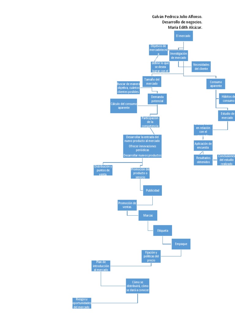 Mapa Conceptual del Estudio de Mercado | PDF | Mercado (economía ...