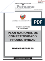 Semana 1 - Plan Nacional de Competitividad y Productividad