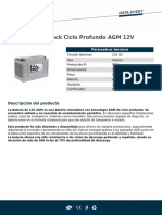 Batería Monoblock Ciclo Profundo AGM 12V 