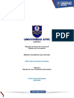 SEMANA I Estudio de Caso Estadística Descriptiva AP, AGOSTO 22