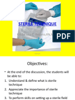 Preparing a Sterile Technique