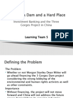 Between A Dam and A Hard Place: Investment Banking and The Three Gorges Project in China