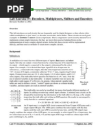 Lab Exercise #7: Decoders, Multiplexors, Shifters and Encoders