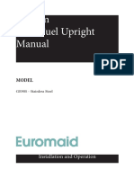 Euromaid GE90S Freestanding Dual Fuel Oven Stove Product Manual
