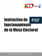 Manual Del Funcionamiento de La Mesa Electoral