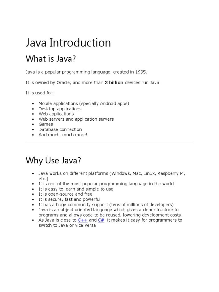 Java Lesson 1 | PDF | Data Type | Integer (Computer Science)