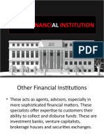 Other Financial Inst. & Functions of Comml Banking