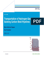 Transportation of Hydrogen Gas in Existing Carbon Steel Pipelines