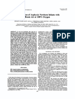 Resuscitation of Asphyxic Newborn Infants With Oxygen: Room Air or