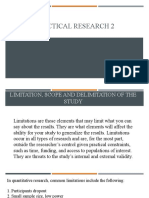Practical Research 2 Scope and Delimitations